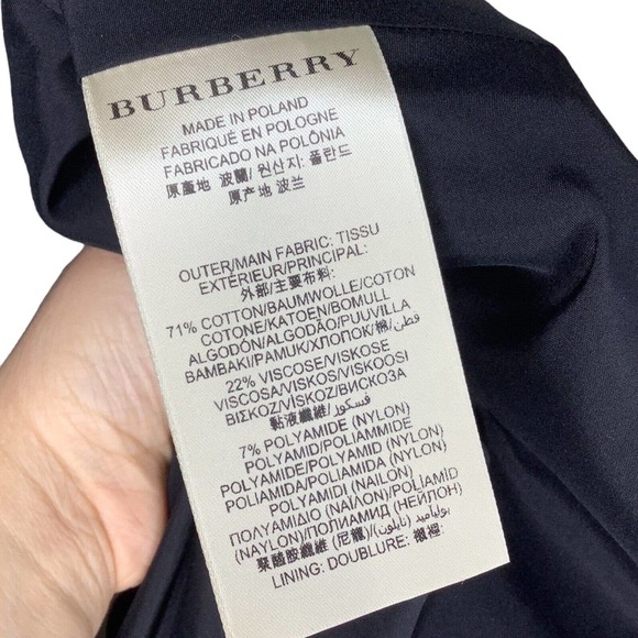 Burberry London Dress Womens 4 Black Lace Floral Fit Flare Sleeveless Pockets S - Picture 8 of 10